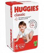 Купить huggies (хаггис) подгузники классик 4 7-18кг 14шт в Балахне