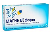 Купить магне b6 форте, таблетки, покрытые пленочной оболочкой, 100 мг+10 мг 40 шт в Балахне