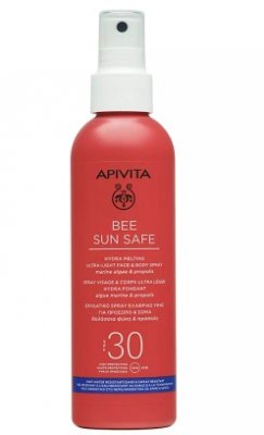 Купить apivita (апивита) bee sun safe спрей для лица и тела ультралегкий солнцезащитный тающий, 200 мл spf30 в Балахне
