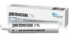 Купить диклофенак, мазь для наружного применения 1%, туба 30г в Балахне