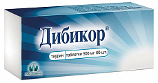 Купить дибикор, таблетки 500мг, 60 шт в Балахне