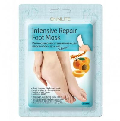 Купить skinlite (скинлайт) маска-носки для ног абрикос интенсивно-восстанавливающая, 1 шт в Балахне