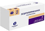 Купить эсциталопрам-канон, таблетки,покрытые пленочной оболочкой 10мг, 28 шт в Балахне