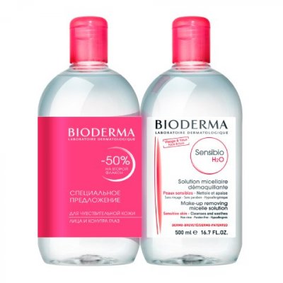 Купить bioderma sensibio (биодерма сенсибио) мицеллярная вода 500мл 2шт (-50% на 2-й продукт) в Балахне