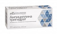 Купить ампициллина тригидрат, таблетки 250мг, 20 шт в Балахне