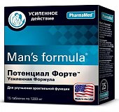 Купить man's formula (мен-с формула) потенциал форте усиленная форма, таблетки 15 шт бад в Балахне