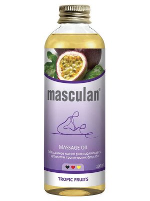 Купить masculan (маскулан) масло массажное расслабляющее тропические фрукты, 200мл в Балахне