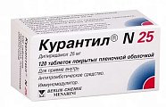 Купить курантил n25, таблетки, покрытые пленочной оболочкой 25мг, 120 шт в Балахне