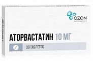 Купить аторвастатин, таблетки, покрытые пленочной оболочкой 10мг, 30 шт в Балахне
