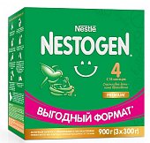 Купить nestle nestogen premium 4 (нестожен) сухая молочная смесь с 18 месяцев, 900г (3*300г) в Балахне