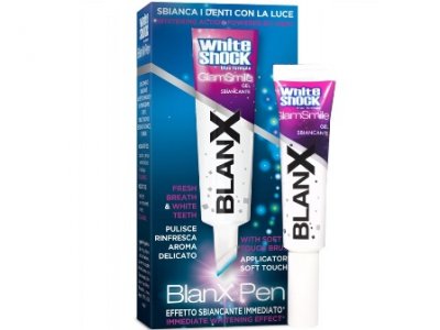 Купить бланкс (blanx) зубная паста white shock отбеливающий гелевый карандаш для зубов, 12мл в Балахне