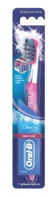 Купить oral-b (орал-би) зубная щетка 3d white luxe pro-flex 38 блеск, мягкая1 шт в Балахне