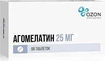 Купить агомелатин, таблетки, покрытые пленочной оболочкой 25мг, 98 шт в Балахне