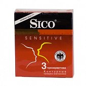 Купить sico (сико) презервативы sensitive контурные 3шт в Балахне