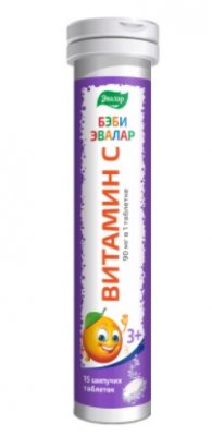 Купить витамин с 90мг эвалар беби, таблетки шипучие 15 шт бад в Балахне