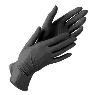 Купить перчатки manual bn117, смотр.нестер.нитрил. черные, р.s пар №50 в Балахне