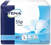 Купить tena slip оriginal (тена) подгузники для взрослых, размер l (обхват талии/бедра от 110см до 150см), 30 шт в Балахне