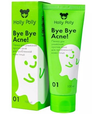 Купить holly polly (холли полли) bye bye acne! пенка для умывания против акне и воспалений, 100мл в Балахне