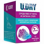Купить u.dry дезодорант для ног пакетики 3г, 10 шт в Балахне