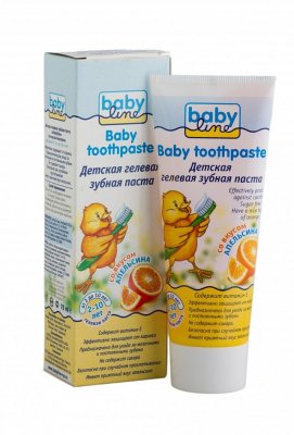 Купить babyline (бэбилайн) зубная паста для детей апельсин 2-10лет, 75мл в Балахне