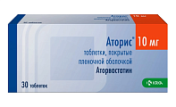 Купить аторис, таблетки, покрытые пленочной оболочкой 10мг, 30 шт в Балахне