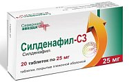 Купить силденафил-сз, таблетки, покрытые пленочной оболочкой 25мг, 20 шт в Балахне