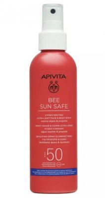 Купить apivita (апивита) bee sun safe спрей для лица и тела ультралегкий солнцезащитный тающий, 200 мл spf50 в Балахне
