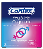 Купить contex (контекс) презервативы you&me orgasmic из натурального латекса 3шт в Балахне