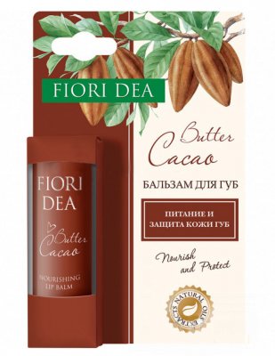 Купить фьери дея (fiori dea), бальзам для губ масло какао питательный, 4,5г в Балахне