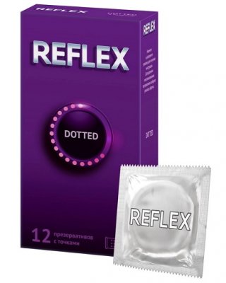 Купить рефлекс (reflex) презервативы с точками dotted, 12 шт в Балахне