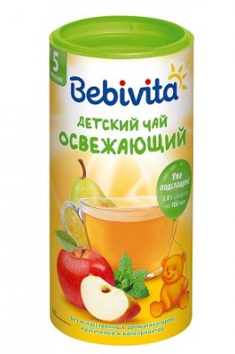 Купить bebivita (бэбивита) чай травяной детский освежающий гранулированный с 6 месяцев, банка 200г в Балахне