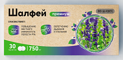 Купить шалфей премиум bioforte, таблетки для рассасывания массой 750 мг, 30 шт бад в Балахне