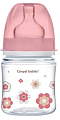 Купить canpol (канпол) бутылочка easystart newborn baby с широким горлышком антиколиковая с рождения, 120 мл, 35/216 розовый в Балахне