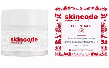 Скинкод Эссеншлс (Skincode Essentials) крем для лица Клеточный "24 часа в сутки" энергетический 50мл Лимитированный