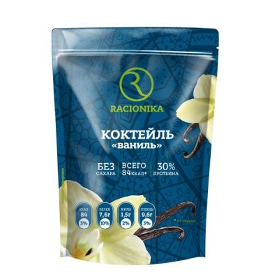 Купить racionika diet (рационика) коктейль диетический вкус ванили без сахара, пакет 275г в Балахне