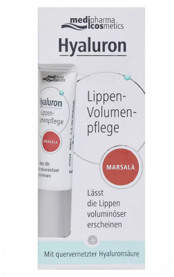 Купить медифарма косметик (medipharma cosmetics) hyaluron бальзам для объема губ марсала, 7мл в Балахне