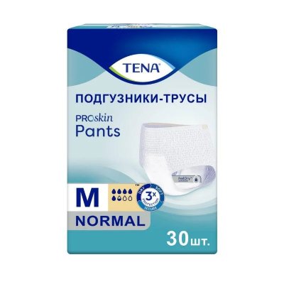 Купить tena proskin pants normal (тена) подгузники-трусы размер m, 30 шт в Балахне