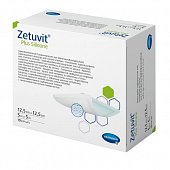 Купить silicone plus zetuvit (цетувит) повязка суперабсорбирующая с контактным слоем из силикона 12,5см х12,5см, 10 шт в Балахне