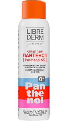Купить librederm panthenol (либридерм) спрей-пена для детей 5% 130 г в Балахне