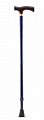 Трость AMCТ23 телескопическая металлическая с ортопедической пластмассовой рукояткой, синяя