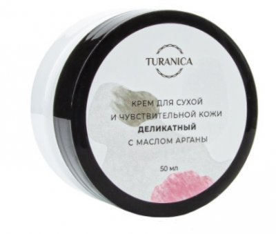 Купить turanica (тураника) крем для сухой и чувствительной кожи деликатный с маслом арганы, 50мл в Балахне