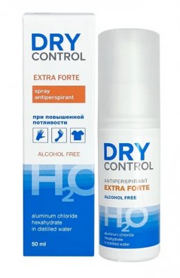 Купить dry control extra forte н2о (драй контрол) антиперспирант-спрей от обильного потоотделения без спирта 30% 50 мл в Балахне