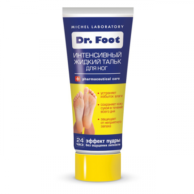 Купить dr foot (доктор фут) жидкий тальк для ног от потливости и неприятного запаха интенсивный, 75мл  в Балахне