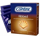 Купить contex (контекс) презервативы ribbed с ребрышками 3шт в Балахне