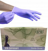 Купить перчатки sfm смотровые нестерильные нитриловые неопудрен текстурир размер xl, 100 пар, фиолетовые в Балахне