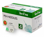 Иглы для инсулиновых шприц-ручек (0,23мм) 32G-4мм Verifine 100шт