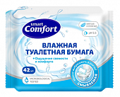 Купить смарт комфорт (smart comfort) бумага туалетная влажная, 42 шт в Балахне