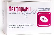 Купить метформин, таблетки, покрытые пленочной оболочкой 850мг, 60 шт в Балахне