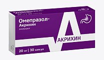 Купить омепразол-акрихин, капсулы кишечнорастворимые 20мг, 30 шт в Балахне