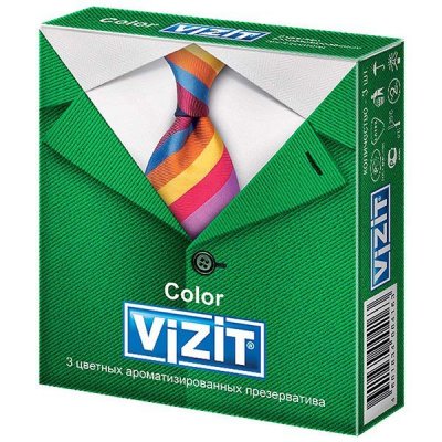Купить презервативы визит color, цветные аромат. №3 (condomi, германия) в Балахне